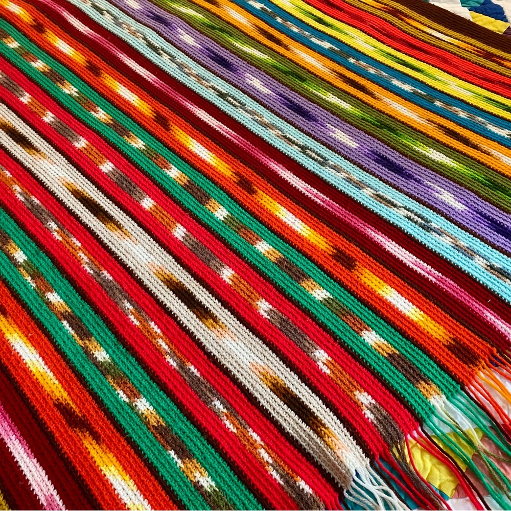 Handmade Colorful Afghan Crochet Throw‎ Blanket